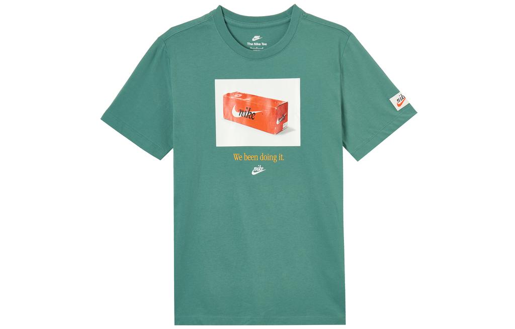 Nike Футболка мужская Зеленый павлин DJ1390-361