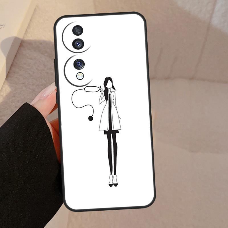 Nurse Medical Health Heart Case For Honor Magic 5 Pro 50 70 90 Lite Honor 8X 9X X9b X9a X8a X7a X6a X6 X7 X8 X9 Cover