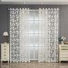 Lace Jacquard Transparent Curtain Window Screen Living Room Bedroom Balcony Screen Curtain Transparent Window Screen Curtain