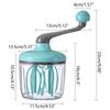 1100ML Cream Butter Beater Manual Household Tool Semi Automatic Egg White Cream Cake Egg Hand Mixer Anti-slip Egg Beater
