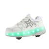 Children's Runaway Shoes Roller Skates with Lights Skates Retractable Boys Invisible Two Wheels