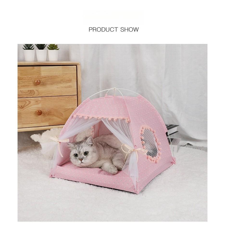 Гнездо для кошки, гнездо для собаки, летний полузакрытый домик, прохладный коврик, складная палатка для домашних животных, грязеотталкивающая и водонепроницаемая
