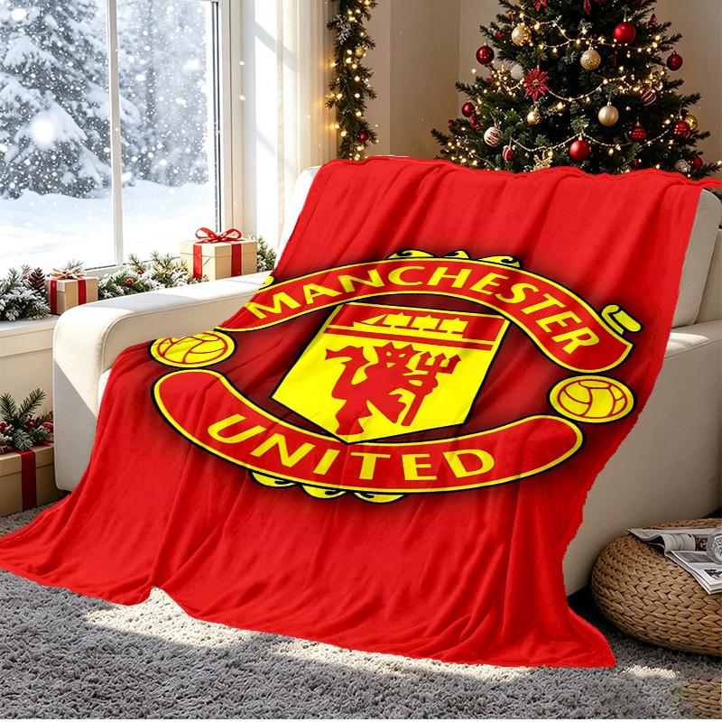 football team.C Pattern Blanket for Home Decoration, Bed, Sofa, Car Travel, Camping, Suitable for All Seasons, Birthday Christmas Gift