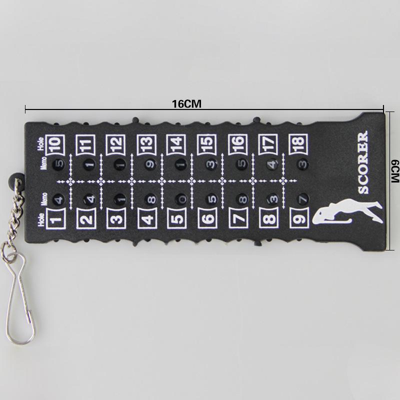 Счетчик очков в гольфе: Портативное табло с 18 лунками, удобный для переноски аксессуар для болельщиков