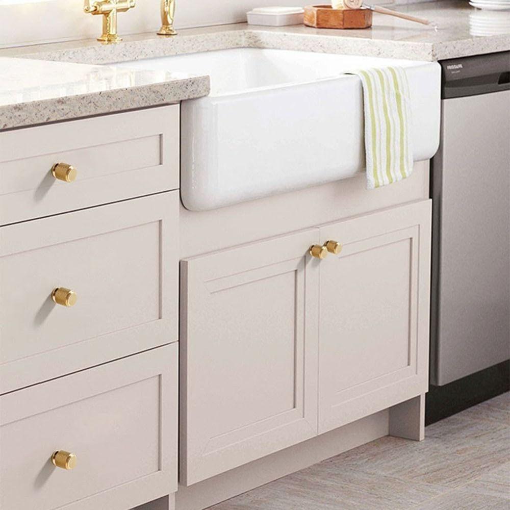 Круглая мебельная ручка с насечкой, простая ручка для шкафа, для дома