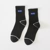 5/10 Pairs Couple's Socks with Letters Cute Black and White Mid Calf Socks Trendy Cotton Sports Socks Comfortable