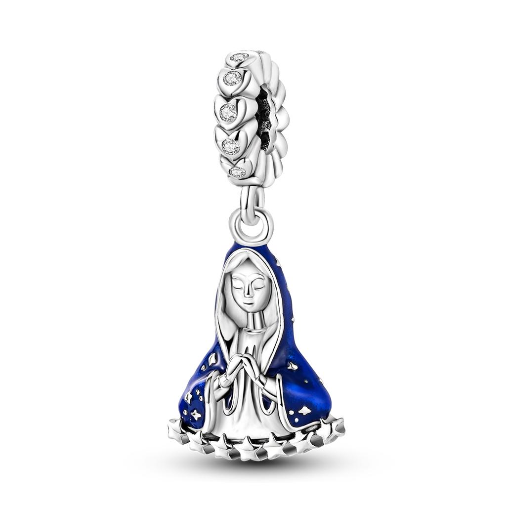 Charms Plata De Ley 925 Evil Blue Eyes Silver Sun Star Elk Dinosaur Flower Charm of Original Fits Women Anniversary DIY Jewelry