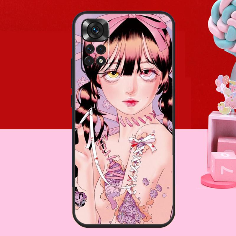 Мультяшный Эстетичный Чехол Для Девочки Для Xiaomi Redmi Note 14 13 12 10 11 15 Pro Plus Redmi 15 C 10C 12C 13C 14C Мягкая Крышка