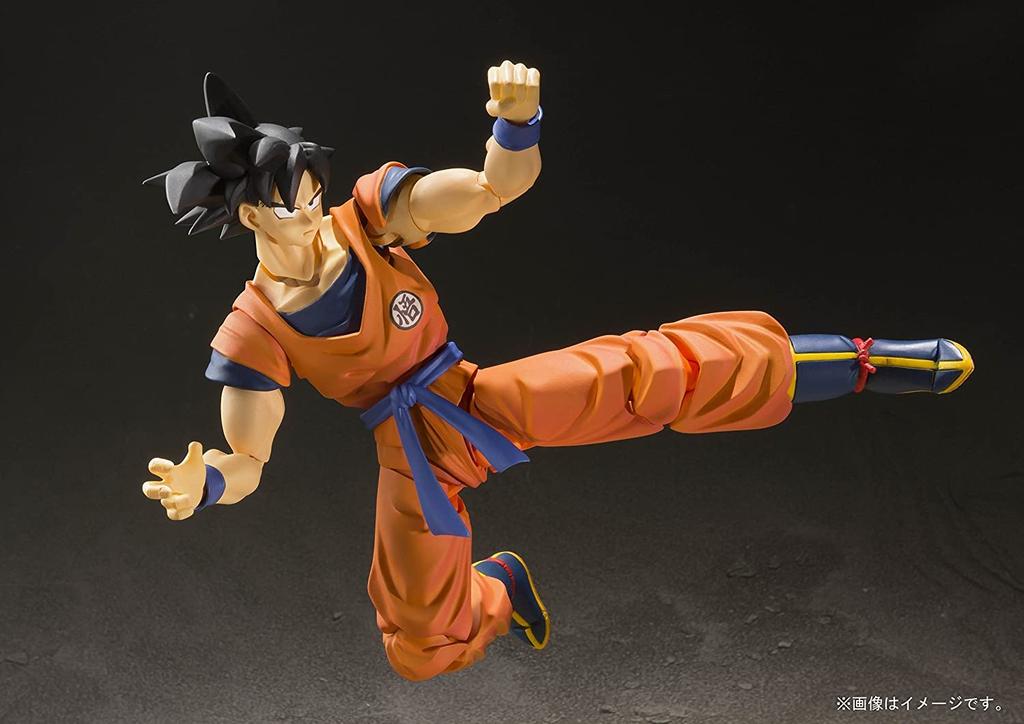 TAMASHII NATIONS Dragon Ball Son Goku 140mm ABS PVC Painted Action Figure S.H.Figuarts -Earth-Raised Saiyan- Approx. &