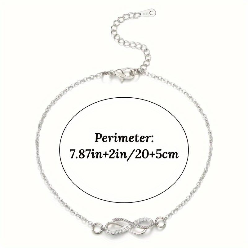 Summer Beach Golden Silver 8-shaped Foot Chain Simple Temperament Anklet Thin Chain Woman Fashion