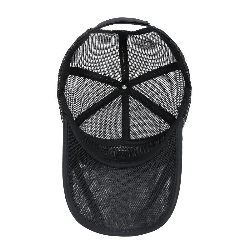 Mesh Cap Men's Spring and Autumn Casual Hat Summer Sunscreen Baseball Cap Autumn Outdoor Fishing Breathable Thin Mesh Cap