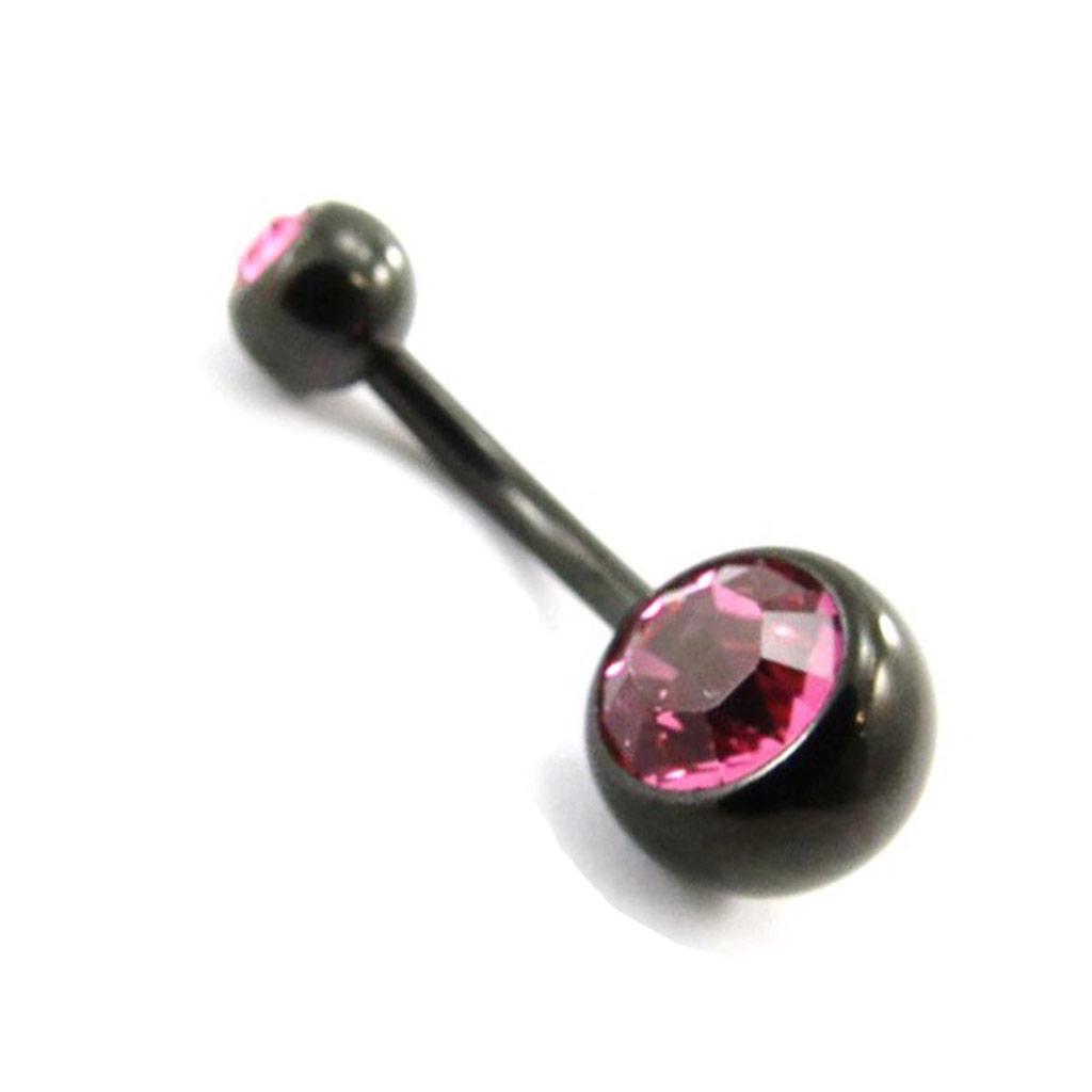 Les Trésors De Lily [E9966] - Body Piercing 'Essentiel' Pink Black