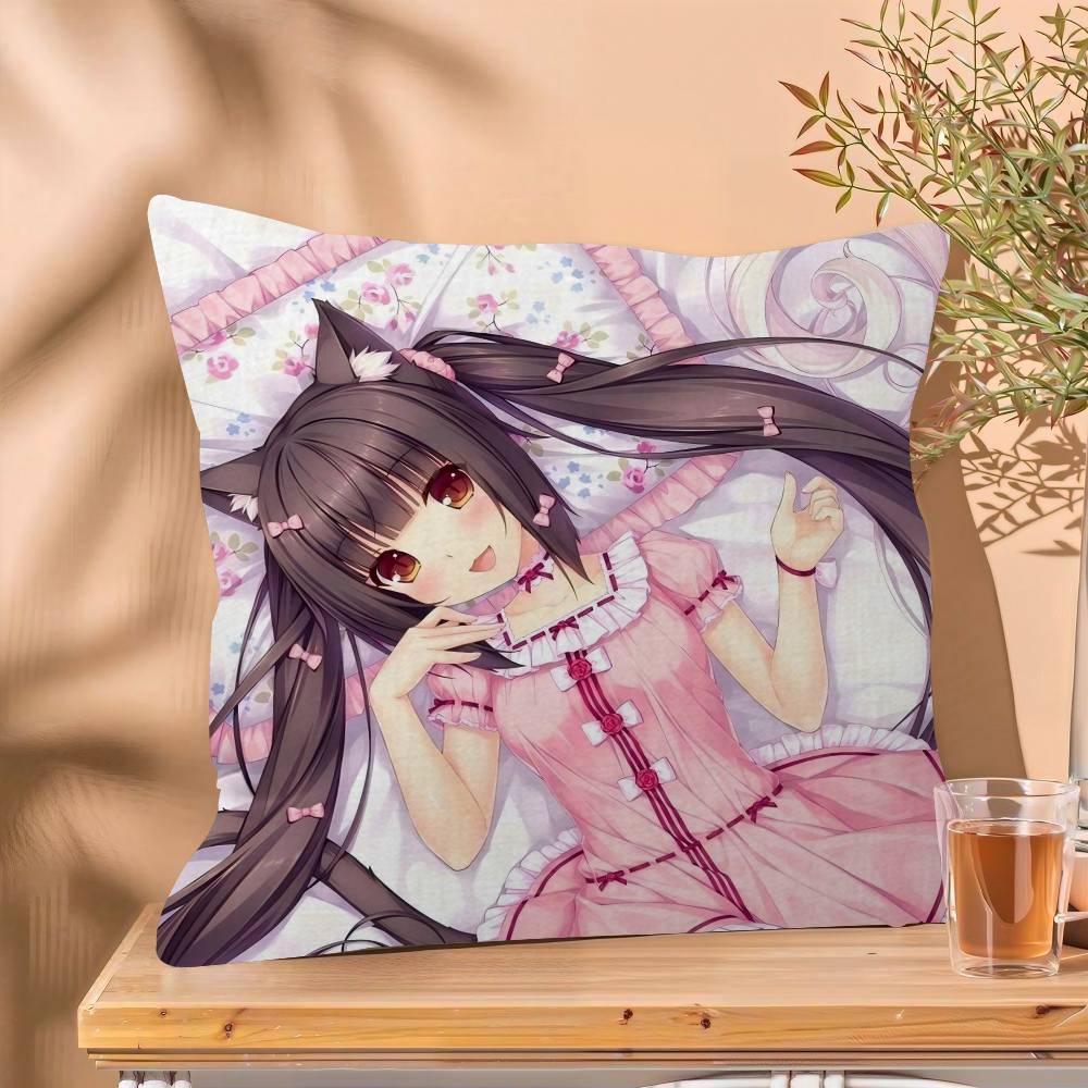 Nekopara Аниме Классическая Персонализированная Наволочка Детская Спальня Дизайн Дикой Вечеринки Наволочка для Ребенка День Рождения Душ Подарок