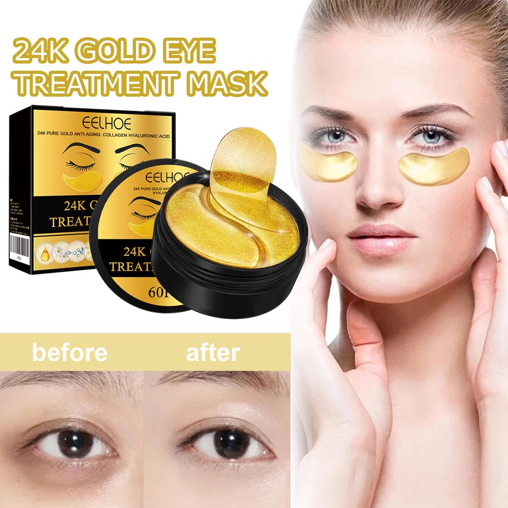 EELHOE Gold Eye Mask Mildly hydrating, elastic and soft eye skin eye mask patch