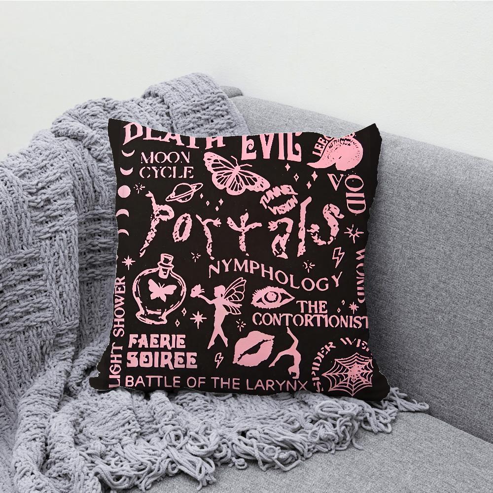 Singer M-Melanie Portals Pillow Case Soft Cushion Cases for Farmhouse Sofa Decor Home Decorations and Protector Pillow Case