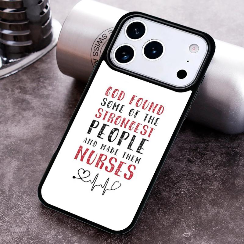 Чехол для телефона 'Сердце Медсестры' для iPhone 17 16 15 Pro Max Air 14 13 12 11 Plus Ударопрочный Capa Чехол