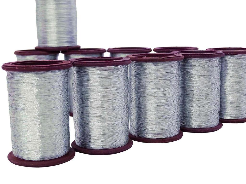 Лот из 10 шт. Серая катушка для машинного шитья полиэфирная вышитая нить