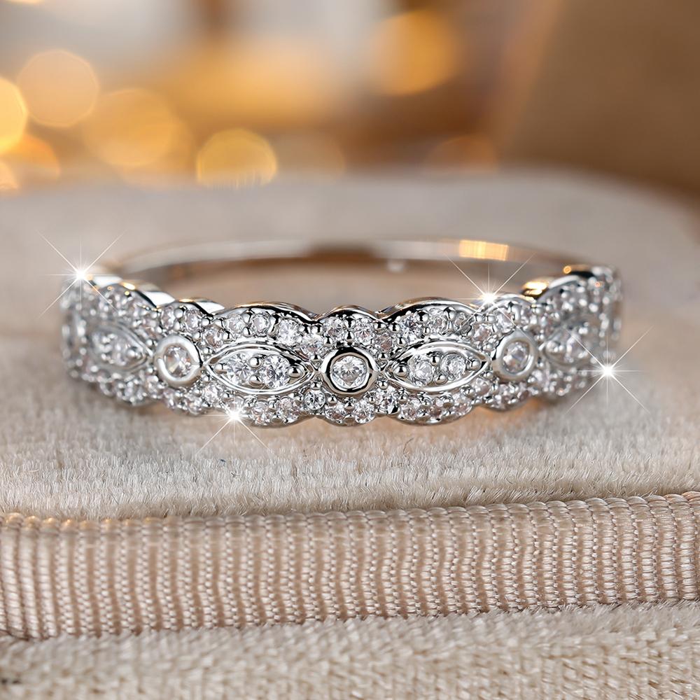 Модное простое серебряное кольцо с цирконием для женщин, обручальные кольца, аксессуары для обручального кольца, модные украшения