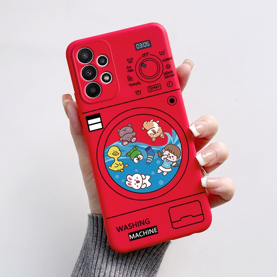 For Samsung Galaxy A53 5G Case Cover SM-A536B Stylish Painted Silicone Soft Protector Cover For Samsung A23 A33 A73 5G A 53 Capa