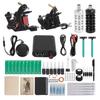 Double Liner Shader Tattoo Machine Kit Tattoo Power Supply 8 Wraps 10 Wraps Tattoo Coil Machine