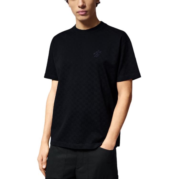 LOUIS VUITTON Damier Cotton Pique T-Shirt 1AFRAL