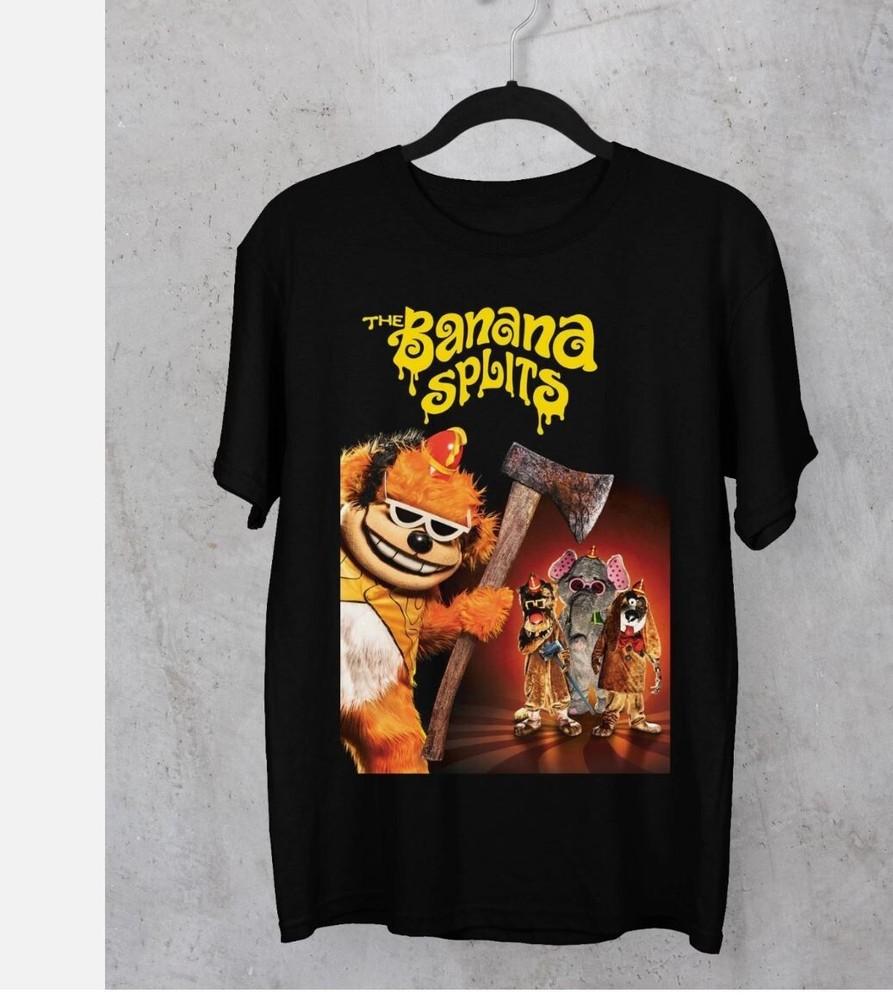 NEW The Banana Splits poster Black T-shirt Unisex All sizes Unisex T-Shirt