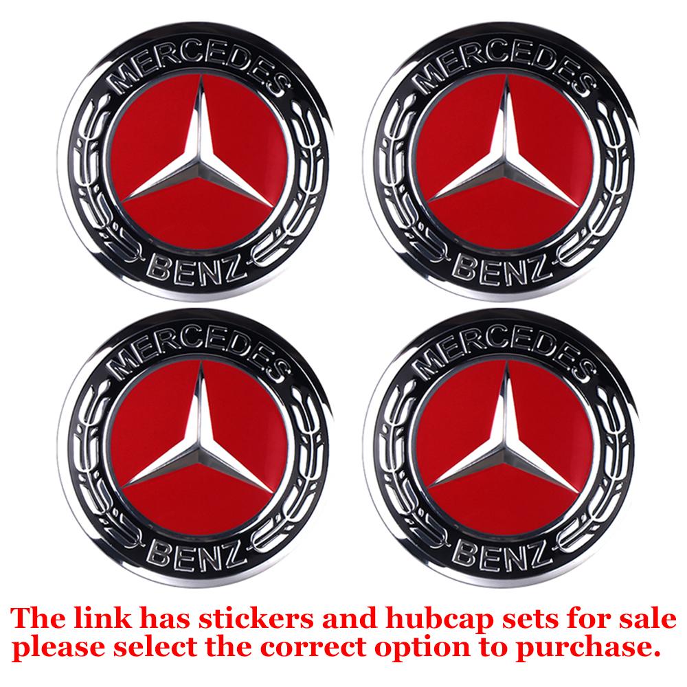 56/60/63/65/68MM Car Styling Wheel Center Caps Hub Cover Decor Stickers For Mercedes Benz AMG W203 W206 W220 W205 W212 W210 W108