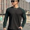 Осенний пуловер Muscle Fitness Brothers: Двухсторонняя немецкая бархатная рубашка с длинным рукавом для бега (Европейский размер)