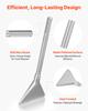 VEVOR SDS Max Scaling Chisel, 350 x 150 mm Chisel Bit with SDS Max Shank, Compatible with Rotary Hammers, Heat Treated 40Cr Alloy Steel
