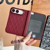 Magnetic Snap-on Case IPhone Duo With Full Coverage PU Leather Rhombus Shockproof Protection