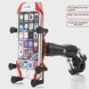 Универсальный противоударный держатель для телефона для мотоцикла и электромобиля с защитой из силикона с шестью лапами