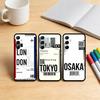 Забавный Билет Туриста Мирового Города Чехол для Телефона для Samsung S25, S24, S21, S22, S23, S30, Ultra, S20, Plus, Fe, Note, 10, 9, 5G Черный Чехол