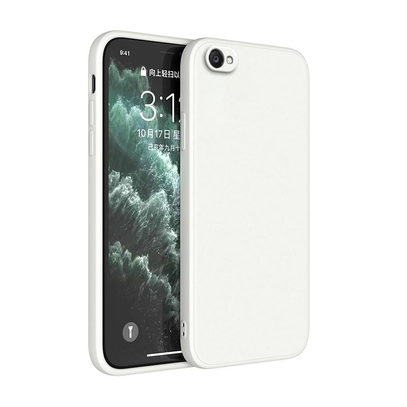 Квадратный мягкий чехол из жидкого силикона для iphone 6 6s 7 8 Plus SE 2020 2022 Квадратный роскошный классический чехол для телефона Funda