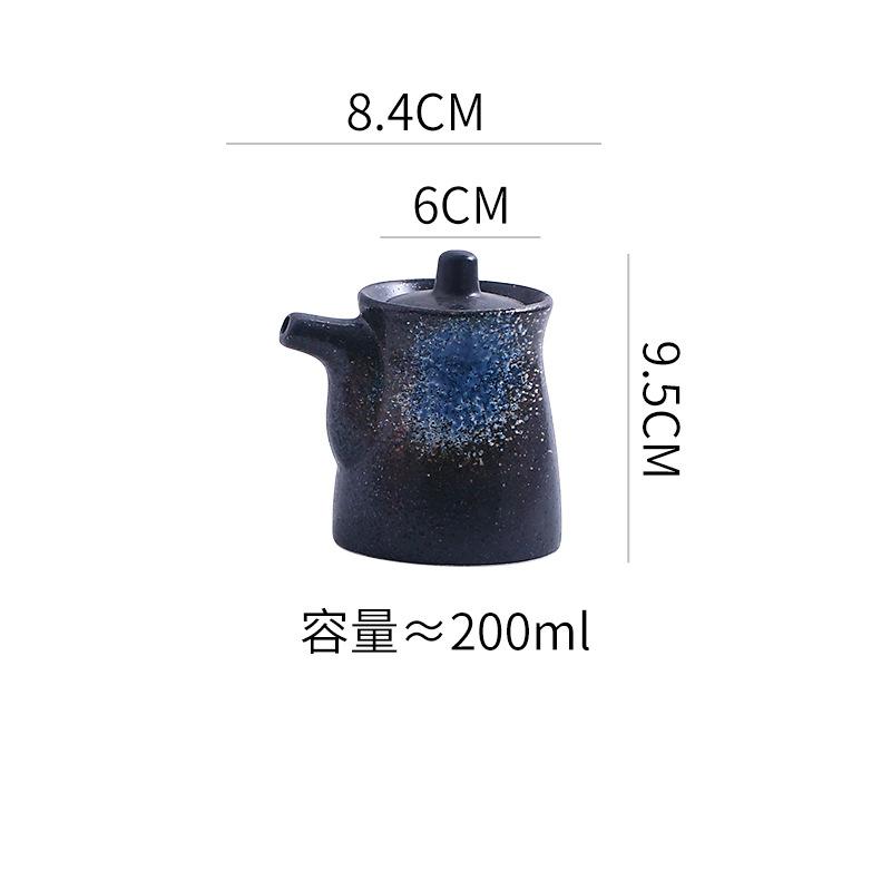 Керамическая банка для приправ в японском стиле, креативная бутылка для приправ, банка для соуса, масла, уксуса, бутылка для чили, кухонный инструмент для приправ
