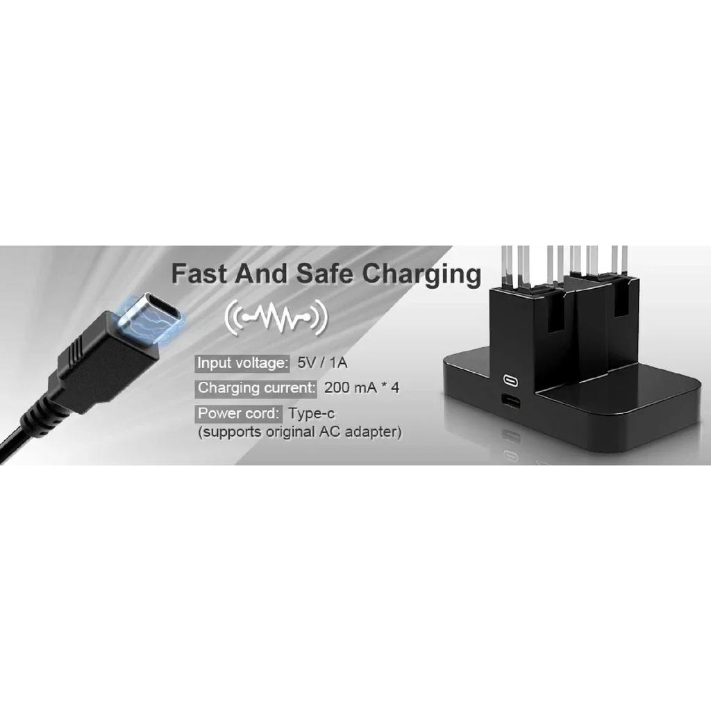 4 In 1 LED Charger Stand Dock Station Indicater for Nintendo Switch NS for Joy-Con Controller Stand Holder Charging Dock Station