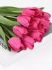 6 Pcs Tulips Artificial Flowers for Decoration Real Looking Fake Tulips Real Touch Flowers Floral Arrangements for Table Home Office Wedding Decor