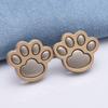 2Pcs Cat Paw Shaped Adjustable Jean Button Waist Buckle Snap Pants Buckle Extender Replacement Jeans Button Attacher Pins