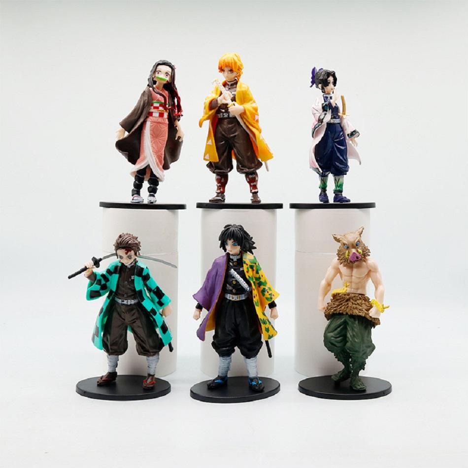 Аниме Фигурка Фигурки Клинок Рассекающий Демонов Kimetsu No Yaiba Кукла Танджиро Незуко Зеницу Фигурка Фигурка Действия Модель Игрушки
