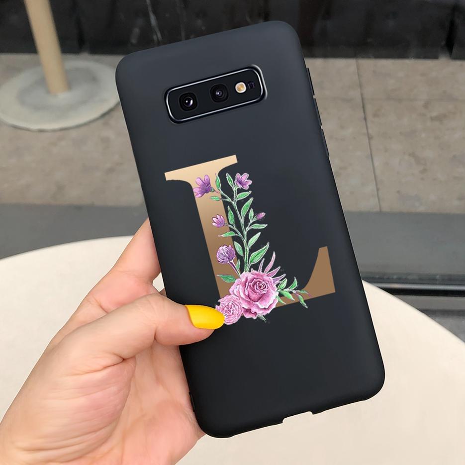 Милый Чехол С Буквами Для Samsung Galaxy S10 Plus Чехол S10 S10e Мягкий Силиконовый Задний Чехол Для Телефона Для Samsung S10 S10e S10+ Чехол Coque