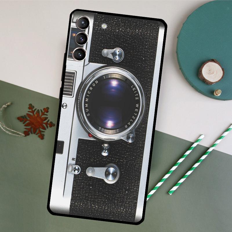Retro Vintage Camera Phone Case For Samsung Galaxy S26 S24 Ultra S20 S21 S22 S23 S25 Plus S10 S25 FE Back Cover