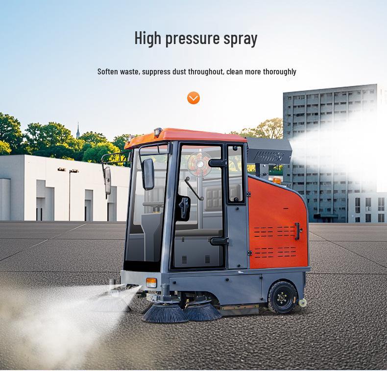 Wright Electric Ride-on Sweeping Vehicle for Scenic Areas & Industrial Cleaning