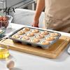 Heat Resistant Muffin Mold Silicone Pan for Baking, 6/12-Cavity Easy Release Cake Reusable Mold, Food Grade Nonstick Cupcake Kitchen Baking
