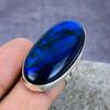 Blue Labradorite Gemstone Handmade 925 Sterling Silver Ring Jewelry Wedding Gift