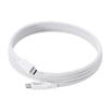 Elecom USB Type C Cable PD Compatible 100W 5A Magnetic Mesh Cable Soft White 16 Series Compatibility 1.5m / [iPhone Verified] MPA-CC5PMG15WH