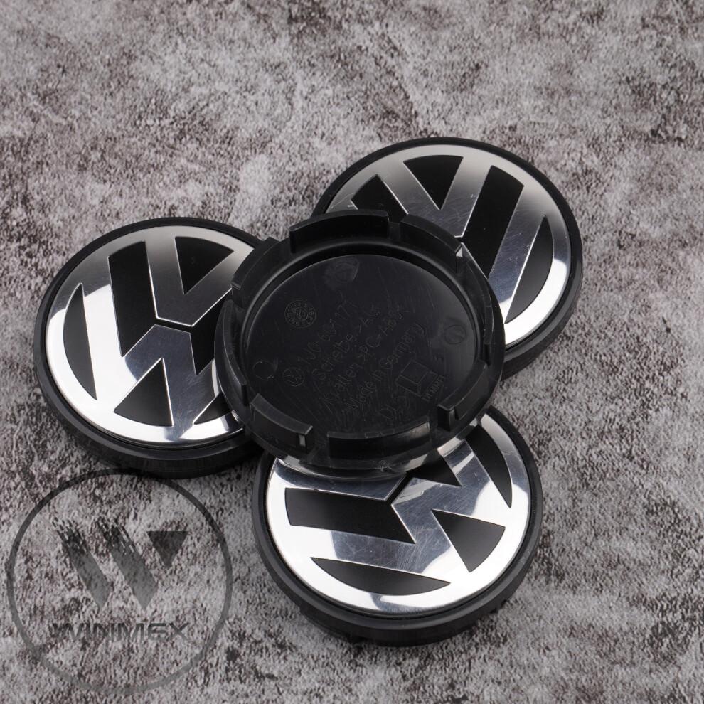 (VW 56мм) Центральные колпачки на диски VW Подходят для большинства оригинальных дисков VW
