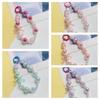 Beaded Beaded Phone Strap Wrist Strap Mobile Phone Lanyard Lovely Bow Phone Chain  Jewelry Gift