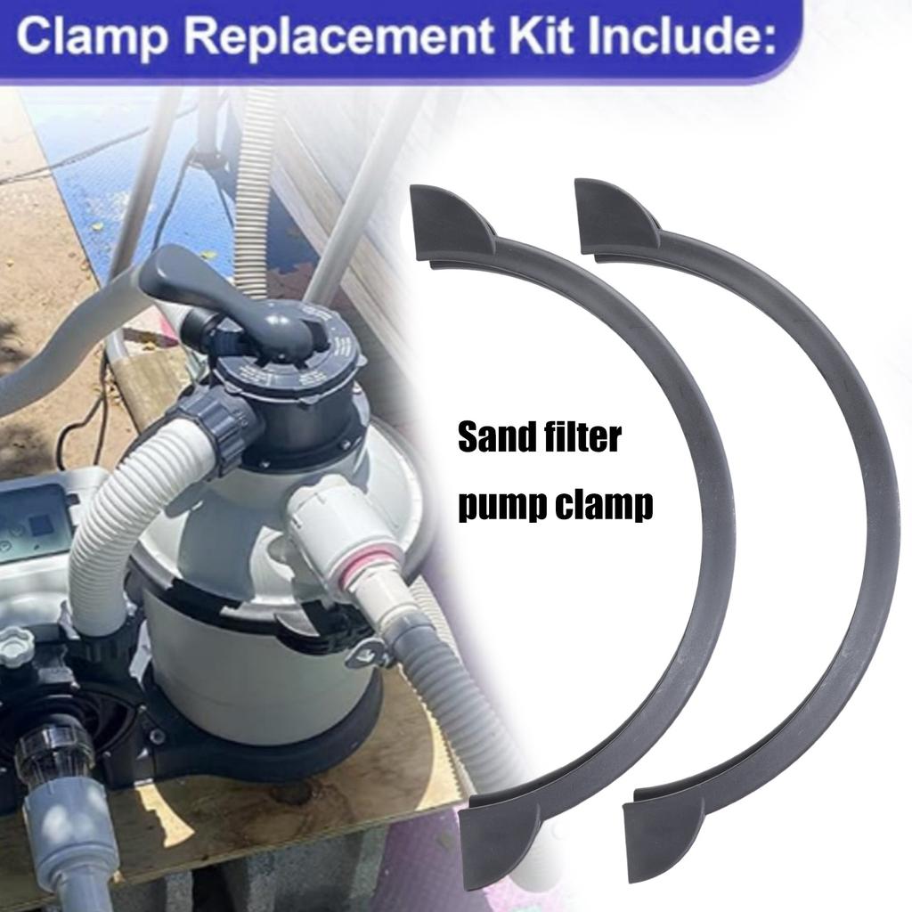 Clamp Collar Rings Sand Filter Pumps Locking Rings PVC Texture Sand Filter Pump Clamp Collar Rings Replacement Part
