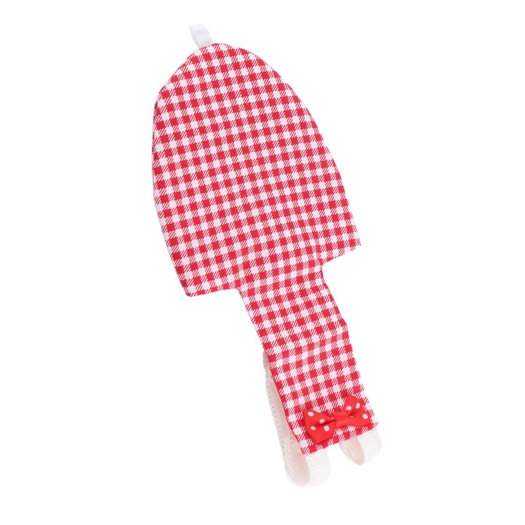 Подгузник для птиц Регулируемый Красный клетчатый узор Костюм пилота для попугаев Ара Волнистый попугайчик Попугай