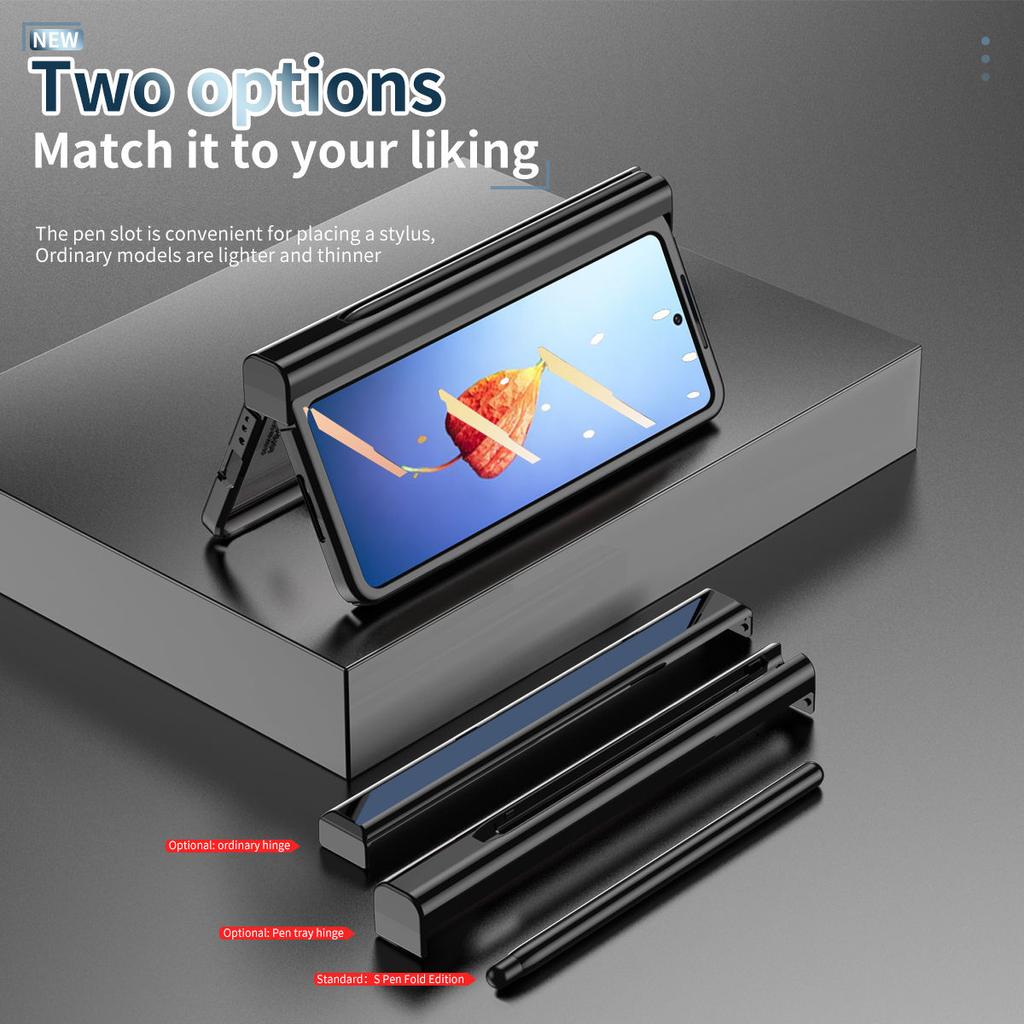 Нежный цветной чехол с гальваническим покрытием для Galaxy Z Fold Z 4 3 с установкой стилуса S Pen, все включено, защитный корпус