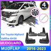 4 шт. брызговики для Toyota Alphard Vellfire AH30 30 2016 ~ 2023 2022, брызговики передних и задних колес автомобиля